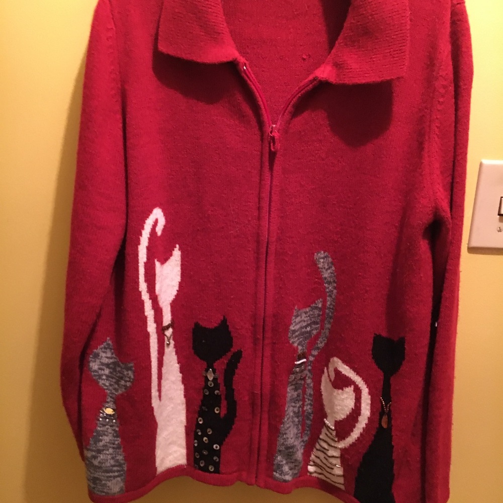 Ladies cat sweater